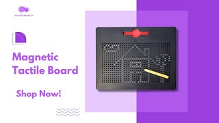 Exploring the Magnetic Tactile Board A Revolutionary Tool for Braille Learning Tactile Drawing [upl. by Asit296]