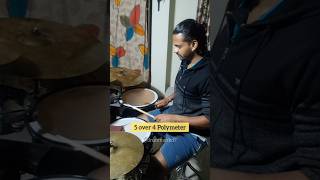 5 over 4 Polymeter by Drummer kd drums drumlession polymeter polyrhythms [upl. by Cletis120]