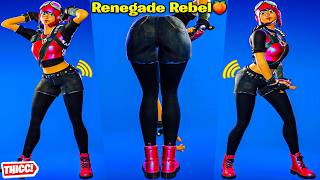 Fortnite Renegade Racer Skin Showcase Thicc 🍑😍 Top Tiktok Emotes amp Dances 😘 New OG Battlepass Girl 😜 [upl. by Aekim]