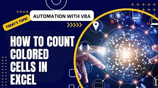 How to count colored cells in excel Part2 [upl. by Pember]