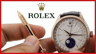 Rolex Cellini Moonphase ▶ HOW to adjust Moonphase Subdial [upl. by Dlanigger]