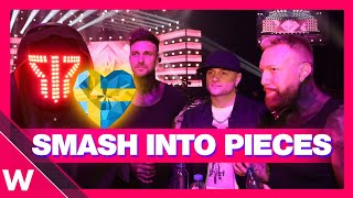 🇸🇪 Smash Into Pieces  quotHeroes Are Callingquot  Melodifestivalen 2024  INTERVIEW before heat 1 [upl. by Tecil]