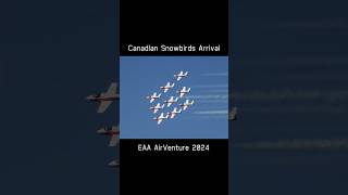 Canadian Snowbirds Arrival at EAA 2024 osh24 snowbirds [upl. by Ayle593]