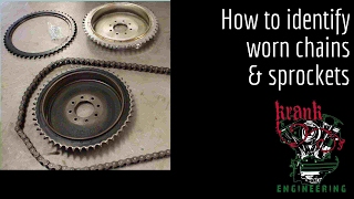 How to identify worn chains and sprockets [upl. by Llyrrad]