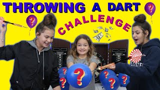 THROWING A DART MONEY POPPING BALLOONS CHALLENGE [upl. by Okika]