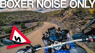 BMW R1200 GS Rallye stock sound RAW Onboard [upl. by Aibonez]