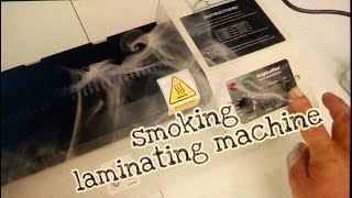 Smoking laminator [upl. by Ahsaeym134]