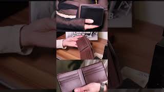 Handcrafted men’s wallet made from genuine leather wallet leathercraft craftedleather leather [upl. by Ennaeus]