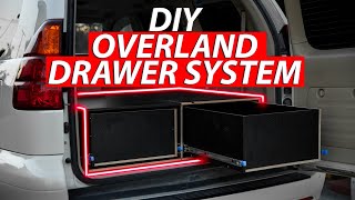 How to build the Ultimate Overland Drawer System with Sleeping Platform for camping Part 1 [upl. by Enneirb]