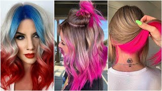 OS CABELOS COLORIDOS MAIS LINDOS DO INSTAGRAM  TRANSFORMAÇÕES DE CABELO FEMININO [upl. by Blithe]