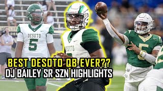 DESOTO LEGEND DJ Bailey 2x STATE CHAMPION SR SZN Highlights [upl. by Heinrich]