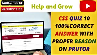 CSS QUIZ 10  PRUTOR  NO UFM  100 CORRECT ANSWERS WITH REASON [upl. by Hyland]