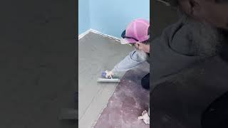 Mastering Vinyl Flooring How to Align and Level Your Lines Like a Pro floorpatch floorprep home [upl. by Rehportsirhc]