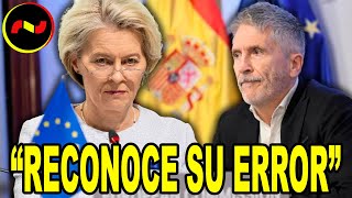 Europa ACORRALA a Marlaska por su GESTIÓN de la DANA [upl. by Elocon]