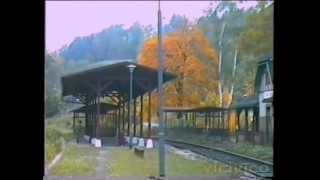 Steam locomotive Pt47 112 WalbrzychKlodzko October 1990 [upl. by Ellerred]