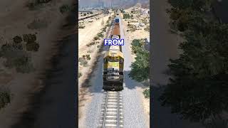 Ramp Buggy vs Unlocked Train on GTA 5 [upl. by Lamrej]