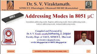 Addressing modes of 8051 Microcontroller [upl. by Amahcen338]