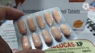 Aclocas P TabletAceclofenac 100mg  paracetamol 325mg [upl. by Eceirtal]