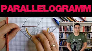 Parallelogramm Flächeninhalt  Höhe einzeichnen Beispiel und Erklärung [upl. by Irita]