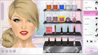 Stardoll Tutorial  Taylor Swift Makeup by Lovelifegirl [upl. by Sadick]