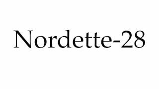 How to Pronounce Nordette28 [upl. by Marsland102]