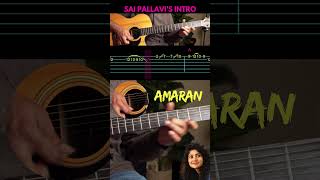 Sliding through Sai Pallavis Intro 🎸Fingers are Toast💀🤯 Guitar Tabs 💥 A GVP epic 🔥 [upl. by Artened152]