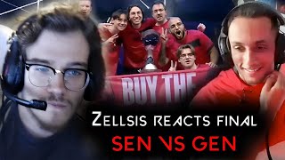 Zellsis reacts FNS s0m Tarik comments SEN VS GEN  FINAL  GAME 5  Aldi Best Moments [upl. by Ytirehc188]