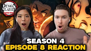 BEST EPISODE EVER  Demon Slayer Season 4 Episode 8 Reaction [upl. by Neelear]