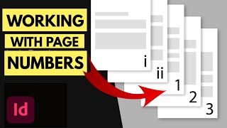 Working With Page Numbers in InDesign [upl. by Nikolos]