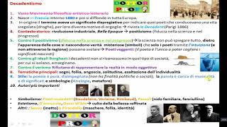 📗 IL DECADENTISMO letteratura riassunto semplice per scuola media [upl. by Kinnard]