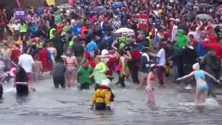 2015 Loony Dook New Year’s Day South Queensferry Near Edinburgh Scotland [upl. by Astor]