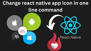 Change React Native App Icon with a Single Command  I Plus T Solution [upl. by Ielhsa]