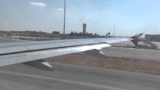 Royal Jordanian  Takeoff Amman Queen Alia Airport Airbus A319 [upl. by Hoy866]