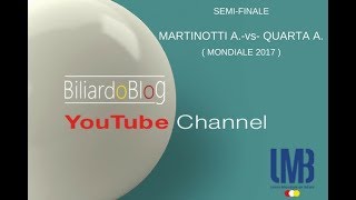 MONDIALE di BILIARDO 2017 Quarta vs Martinotti [upl. by Ahsinna]