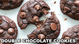 How to make the BEST Double Chocolate Cookies [upl. by Corri804]