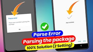 How to fix there was a problem parsing the package 2023  samsung mobile parsing the package problem [upl. by Janet]