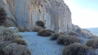 Paligremnos fault Plakias Crete🤩🤩🤩🤩 Greece faultline Crete Rethymno beach video sea [upl. by Manouch]