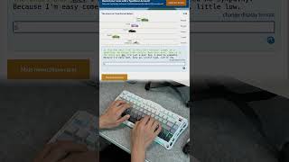 1st TYPING RACING GAME gravastar keyboard mechkeyboard gaming keebs mercuryk1 [upl. by Halla875]