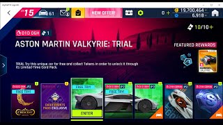 Asphalt 9 Aston Martin Valkyrie Trial Event [upl. by Anitsyrc85]