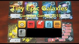 Tiny Epic Galaxies Gamelyn Games Review amp How to Play [upl. by Alhahs392]