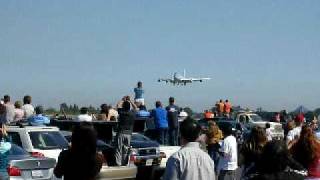 President Obama lands in Air Force 1 in Long Beach CA [upl. by Htiek17]