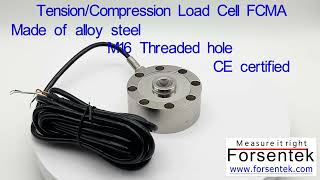 Pancake Load Cell Tension Compression Sensor With M16 Threaded Hole [upl. by Rocco]