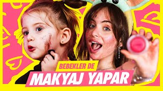 DEFNE İLE BİRBİRİMİZE MAKYAJ YAPTIK 💄 [upl. by Ulland]