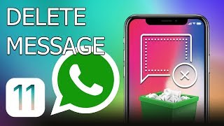 How to delete WhatsApp message on iPhone [upl. by Ahsilef]