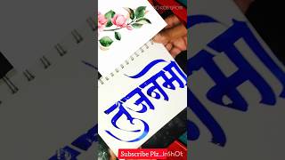 तुजनमो  Tujnamo  shorts art calligraphy devnagari namearts [upl. by Clarine]