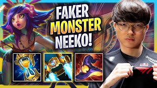 FAKER IS A MONSTER WITH NEEKO  T1 Faker Plays Neeko MID vs Syndra  Bootcamp 2023 [upl. by Caldeira]