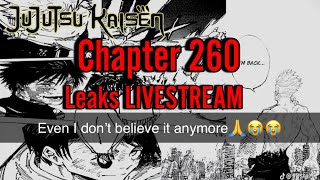 Chapter 260 Leaks LIVE  Jujutsu Kaisen Manga Leaks [upl. by Anerys]