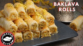 Easy and Fast Homemade traditional Baklava Recipe that melt in your mouth RamadanEid Sweet [upl. by Amme]