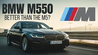 BMW M550i 2021 Facelift Review and Test Drive  Better than the M5 [upl. by Nagorb]