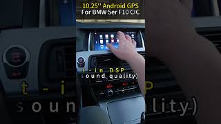 1025 inch BMW 5 series F10 F11 CIC NBT Android 12 GPS navigation Screen Apple CarPlay Android Auto [upl. by Earla]